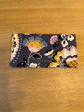 Vera Bradley Checkbook Cover Charmont Meadow Gray